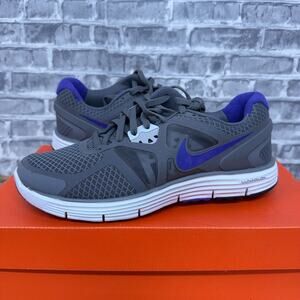 Nike Lunarglide+ 3 Cool Grey Purple Volt 454315-050 Women's Size 7 2011